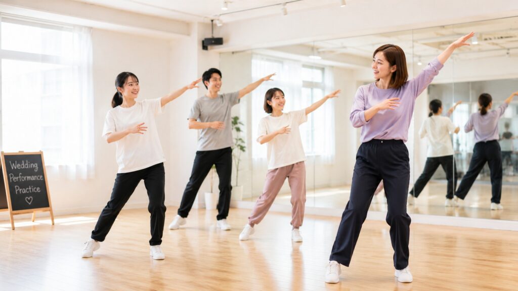 札幌で結婚式の余興ダンスを個人レッスンで練習